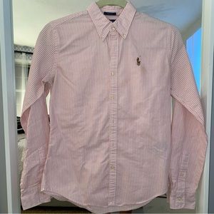 Ralph Lauren Pink Oxford Slimfit